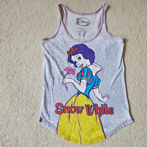 Distressed Snow White racerback tank - Picture 1 of 7